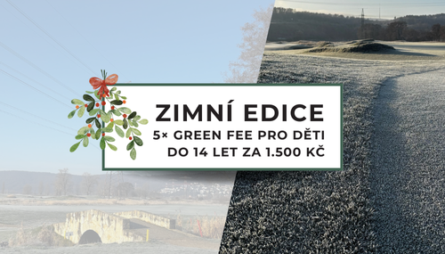 Dětský balíček 5x green fee